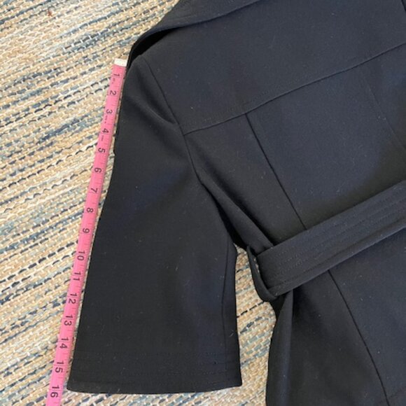 Old Navy Black Wool Pea Coat Jacket XS - Picture 13 of 16